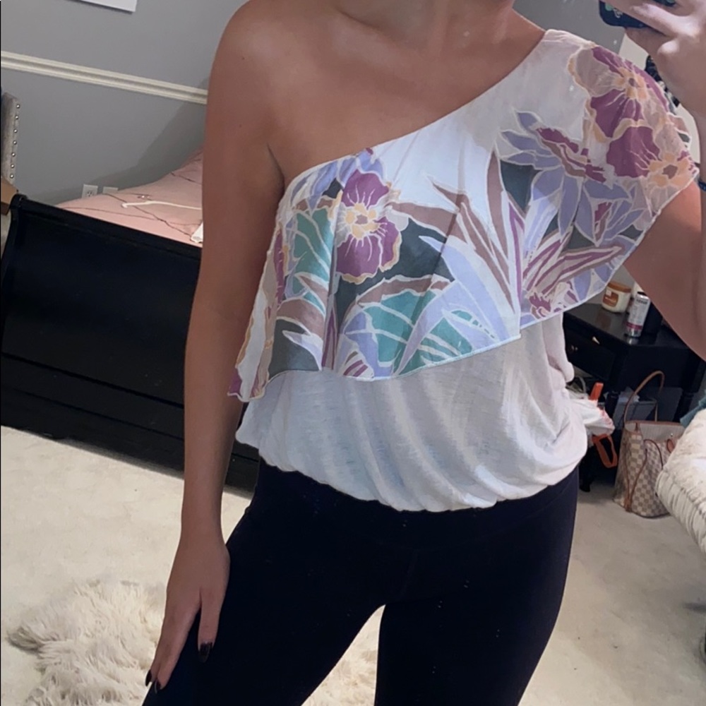 Free People one shoulder top